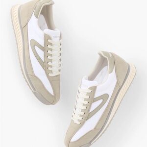 Tretorn Rawlings 2.0 beige and white sneakers